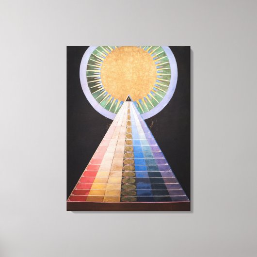 Hilma Af Klint, altaarstuk nr. 1, Abstracte kunst Canvas Afdruk (Voorkant)