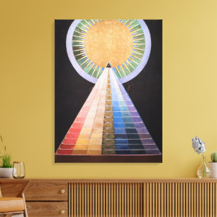 Hilma Af Klint, altaarstuk nr. 1, Abstracte kunst Canvas Afdruk
