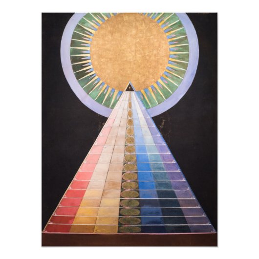 Hilma Af Klint, altaarstuk nr. 1, Abstracte kunst Foto Afdruk (Voorkant)