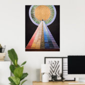 Hilma Af Klint, altaarstuk nr. 1, Abstracte kunst Poster (Thuiskantoor)