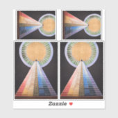 Hilma Af Klint, altaarstuk nr. 1, Abstracte kunst Sticker (Vel)