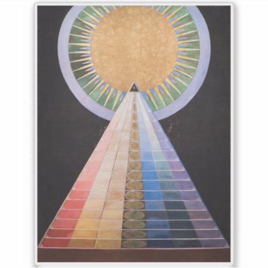 Hilma Af Klint, altaarstuk nr. 1, Abstracte kunst Sticker (Voorkant)
