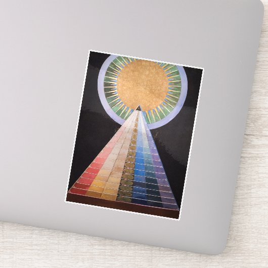 Hilma Af Klint, altaarstuk nr. 1, Abstracte kunst Sticker (Detail)