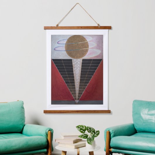 Hilma Af Klint, altaarstuk nr. 2, Abstracte kunst Hangend Wandkleed (Woonkamer)