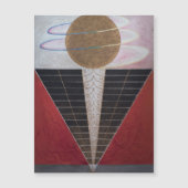 Hilma Af Klint, altaarstuk nr. 2, Abstracte kunst Magnetische Uitnodiging (Voorkant)