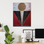 Hilma Af Klint, altaarstuk nr. 2, Abstracte kunst Poster (Thuiskantoor)
