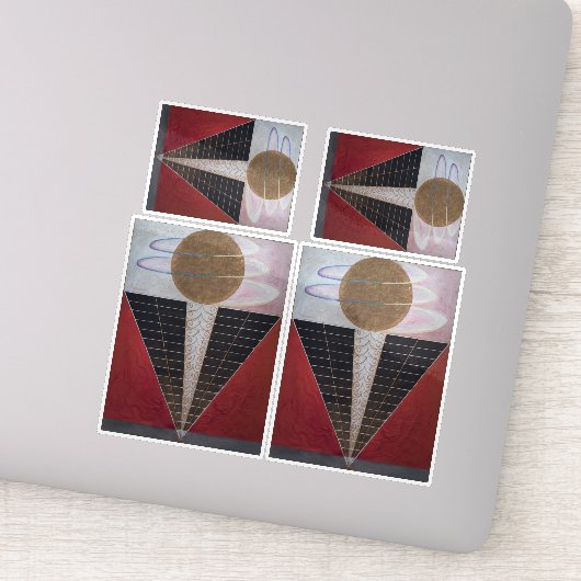 Hilma Af Klint, altaarstuk nr. 2, Abstracte kunst Sticker (Detail)