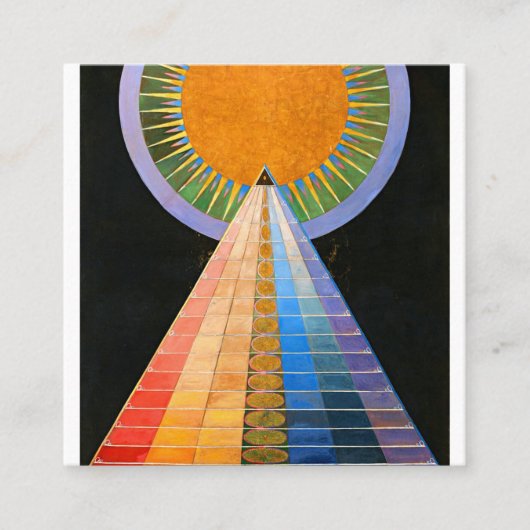 Hilma Af Klint Altarstuk nr. 1 Vierkante Visitekaartje (Voorkant)