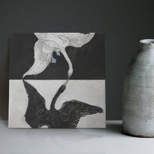 Hilma Af Klint Art Deco Swan Wall Decor Backsplash Tegeltje