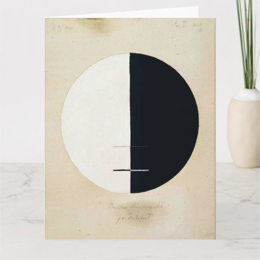 Hilma Af Klint, Boeddha's standpunt, Abstracte kun Kaart (Voorkant)