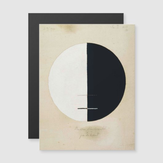 Hilma Af Klint, Boeddha's standpunt, Abstracte kun Magnetische Uitnodiging (Voorkant / Achterkant)