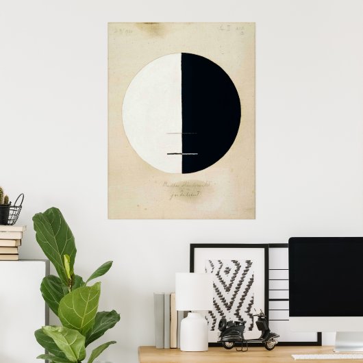 Hilma Af Klint, Boeddha's standpunt, Abstracte kun Poster (Thuiskantoor)