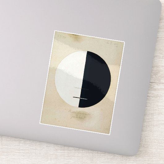 Hilma Af Klint, Boeddha's standpunt, Abstracte kun Sticker (Detail)