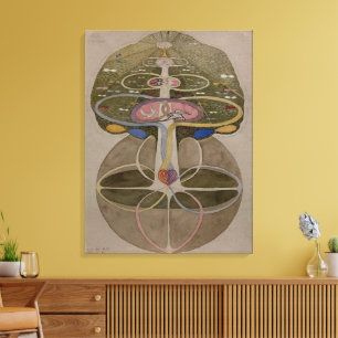 Hilma af Klint, Boom van de Kennis No1 Abstracte K Canvas Afdruk