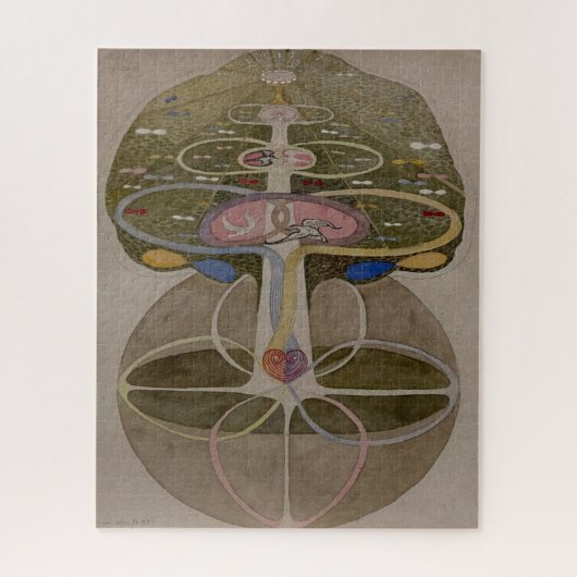Hilma af Klint, Boom van de Kennis No1 Abstracte K Legpuzzel (Verticaal)