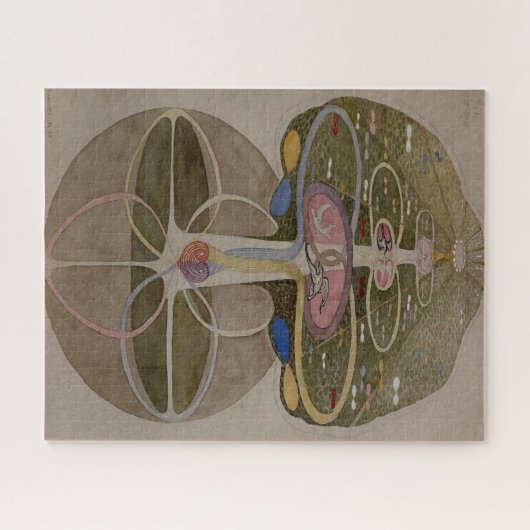Hilma af Klint, Boom van de Kennis No1 Abstracte K Legpuzzel (Horizontaal)