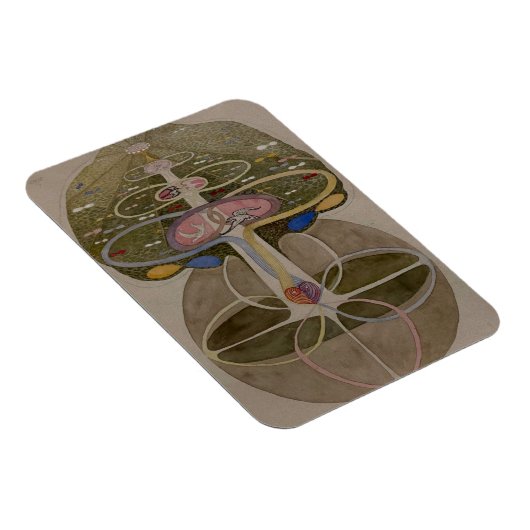 Hilma af Klint, Boom van de Kennis No1 Abstracte K Magneet (Rechterzijde)