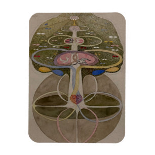 Hilma af Klint, Boom van de Kennis No1 Abstracte K Magneet