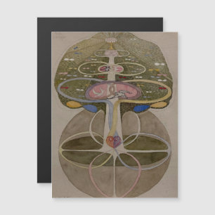 Hilma af Klint, Boom van de Kennis No1 Abstracte K Magnetische Uitnodiging