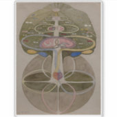 Hilma af Klint, Boom van de Kennis No1 Abstracte K Sticker (Voorkant)