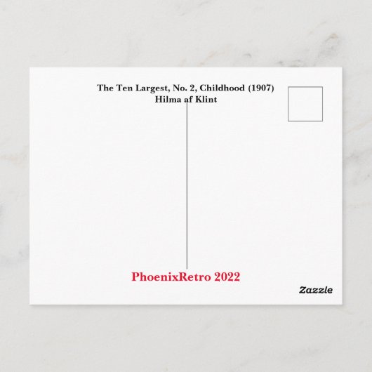 Hilma af Klint Briefkaart (Achterkant)