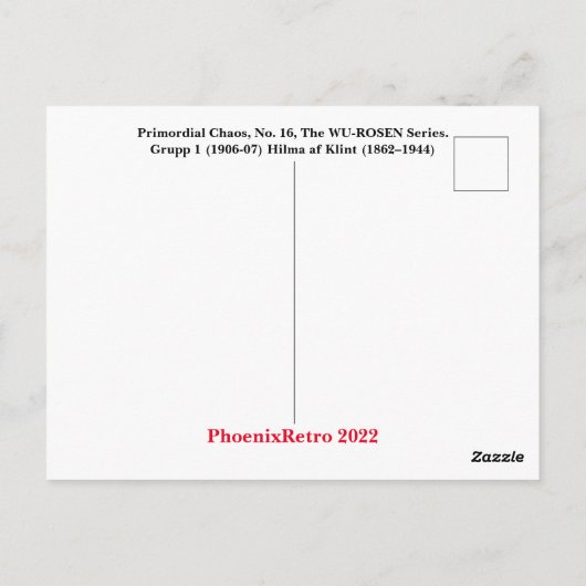 Hilma af Klint Briefkaart (Achterkant)