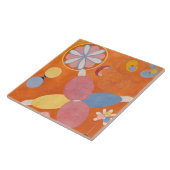 Hilma Af Klint de 10 grootste nr. 4 Abstract Tegeltje (Zijkant)