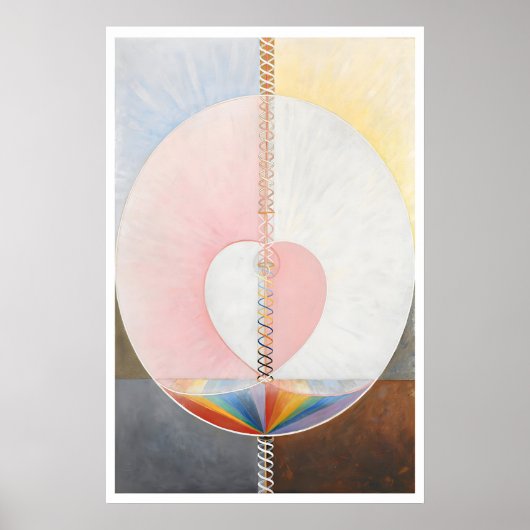 Hilma af Klint 'De Duif' Abstracte Kunstprint Poster (Voorkant)