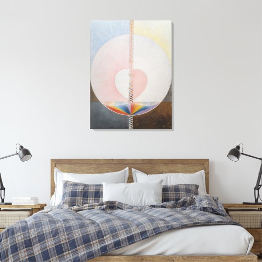 Hilma af Klint, de duif nr.25, Abstracte kunst Canvas Afdruk (Insitu (Slaapkamer))