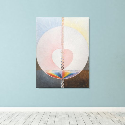 Hilma af Klint, de duif nr.25, Abstracte kunst Canvas Afdruk (Insitu (Houten vloer))