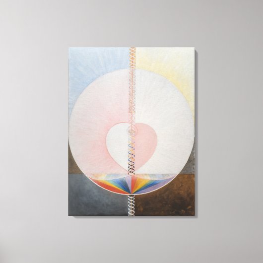 Hilma af Klint, de duif nr.25, Abstracte kunst Canvas Afdruk (Voorkant)