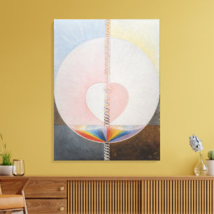 Hilma af Klint, de duif nr.25, Abstracte kunst Canvas Afdruk