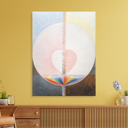 Hilma af Klint, de duif nr.25, Abstracte kunst Canvas Afdruk (Insitu (Woonkamer))