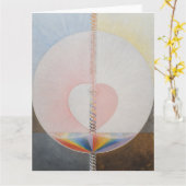 Hilma af Klint, de duif nr.25, Abstracte kunst Kaart (Gele Bloem)