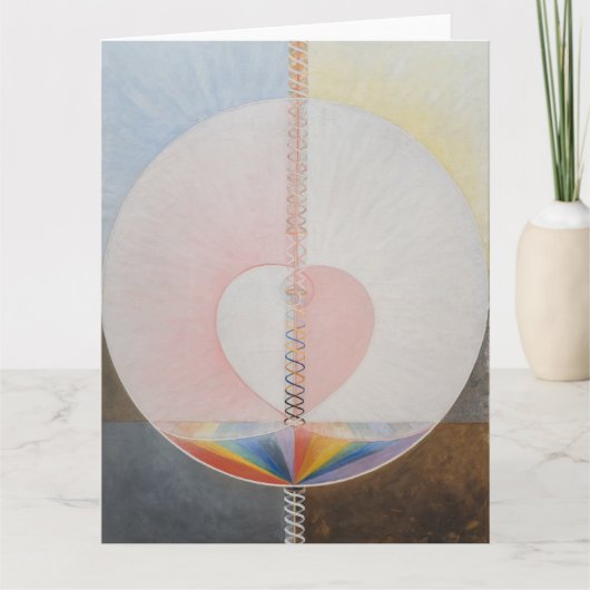Hilma af Klint, de duif nr.25, Abstracte kunst Kaart (Voorkant)