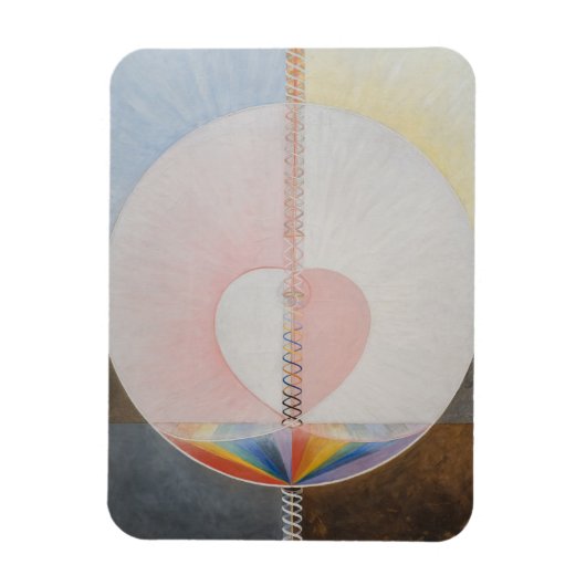 Hilma af Klint, de duif nr.25, Abstracte kunst Magneet (Verticaal)