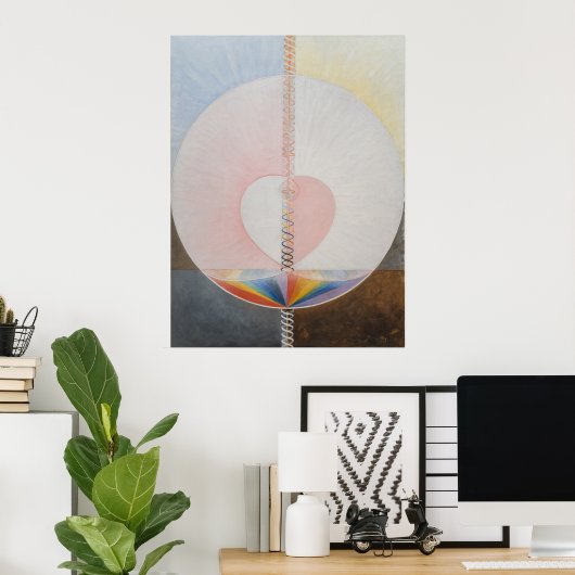 Hilma af Klint, de duif nr.25, Abstracte kunst Poster (Thuiskantoor)