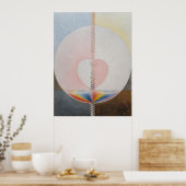 Hilma af Klint, de duif nr.25, Abstracte kunst Poster (Keuken)