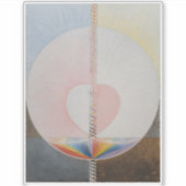 Hilma af Klint, de duif nr.25, Abstracte kunst Sticker (Voorkant)