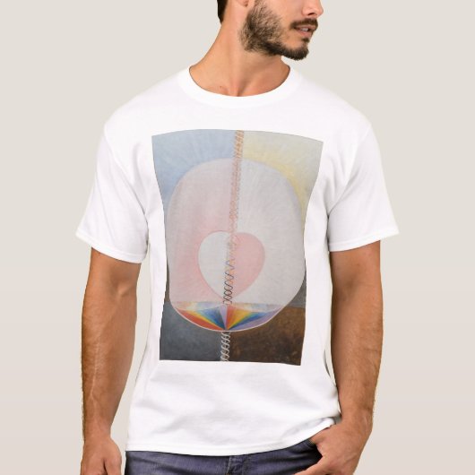 Hilma af Klint, de duif nr.25, Abstracte kunst T-shirt (Voorkant)