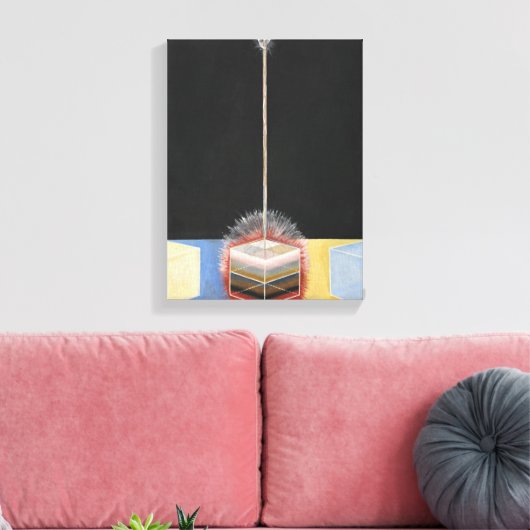 Hilma af Klint, de duif nr. 2, Abstracte kunst Canvas Afdruk (Insitu (Woonkamer))
