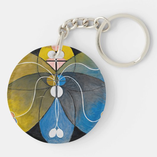 Hilma af Klint - De Evolutie, 9 Sleutelhanger (Achterkant)