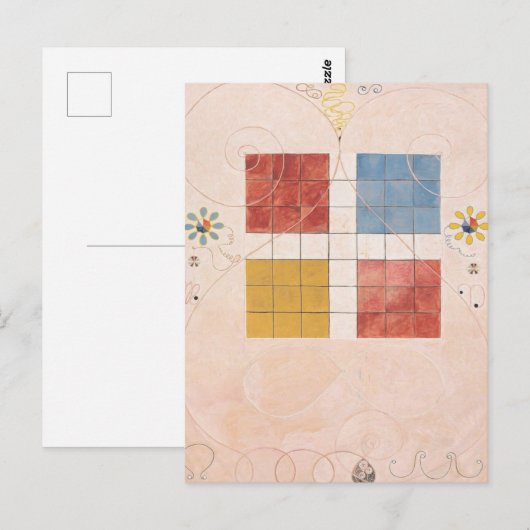 Hilma af Klint, de tien grootste No10, Abstracte k Briefkaart (Voorkant / Achterkant)