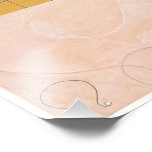 Hilma af Klint, de tien grootste No10, Abstracte k Foto Afdruk (Hoek)