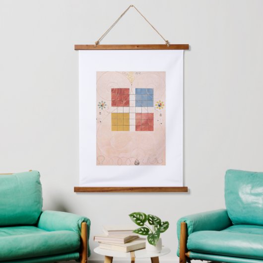 Hilma af Klint, de tien grootste No10, Abstracte k Hangend Wandkleed (Woonkamer)