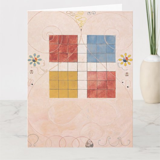 Hilma af Klint, de tien grootste No10, Abstracte k Kaart (Voorkant)