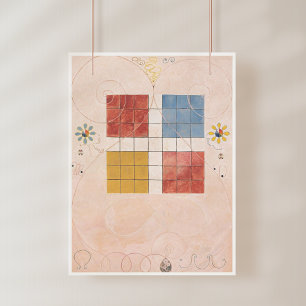 Hilma af Klint, de tien grootste No10, Abstracte k Poster