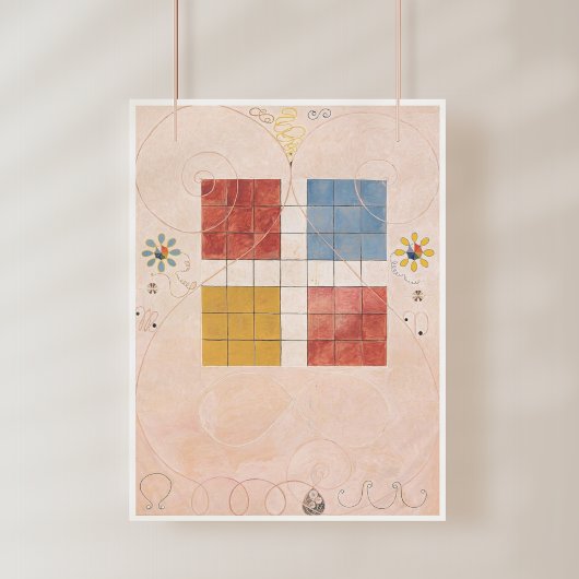 Hilma af Klint, de tien grootste No10, Abstracte k Poster