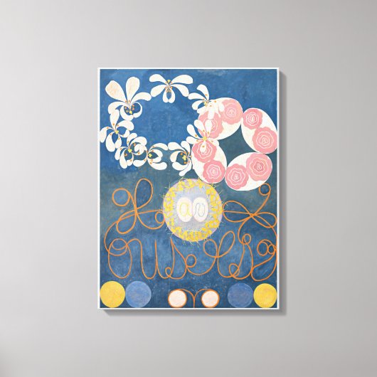 Hilma af Klint, de tien grootste no1, Abstracte ku Canvas Afdruk (Voorkant)