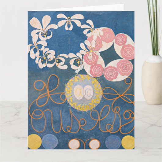 Hilma af Klint, de tien grootste no1, Abstracte ku Kaart (Voorkant)